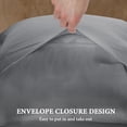 thumbnail image 4 of Almohada BHZ King Size de Plumas de Ganso Gris con Funda de Satén, 4 of 9