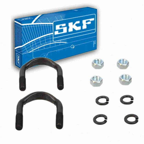 SKF Front Shaft Front Joint Universal Joint U-Bolt Kit compatible with Ford F-150 4.9L 5.0L 5.8L L6 V8 1980-1996