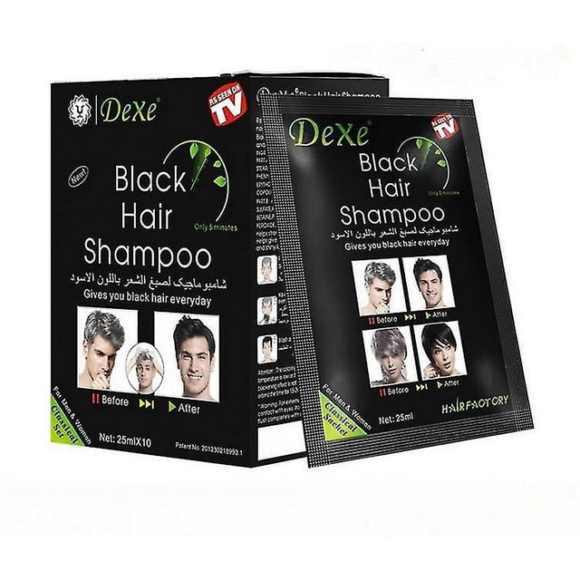 Dexe Black Hair Shampoo 5-min Instant Hair Dye For Men Women Black Color