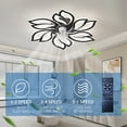 thumbnail image 2 of imerelez 25.5In Ceiling Fan with Lights, Remote Control 3 Color Temperatures,6 Gear wind Speed Fan Light, 2 of 7