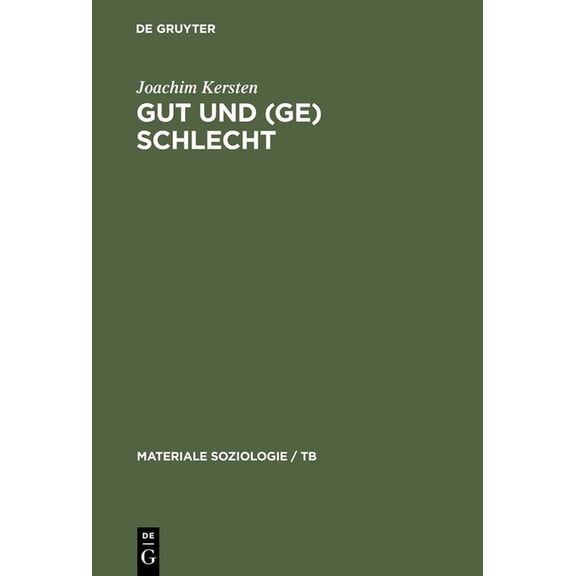 Materiale Soziologie / Tb Gut und (Ge)schlecht, Book 7, (Hardcover)