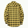 thumbnail image 5 of HCNTES Flannel Shirt for Men Long Sleeve Vintage Buttons Down Plaid Shirt with Chest Pocket(Z01-Yellow,S), 5 of 7