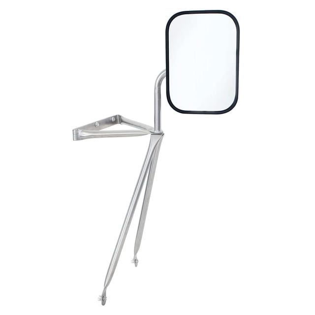 United Pacific 60039 Miroir à Bascule en Acier Inoxydable pour Camions, Vans, Camping-Cars, Campeurs, Extensible jusqu'à 15 Pouces, Tube Double Résistance - un Miroir