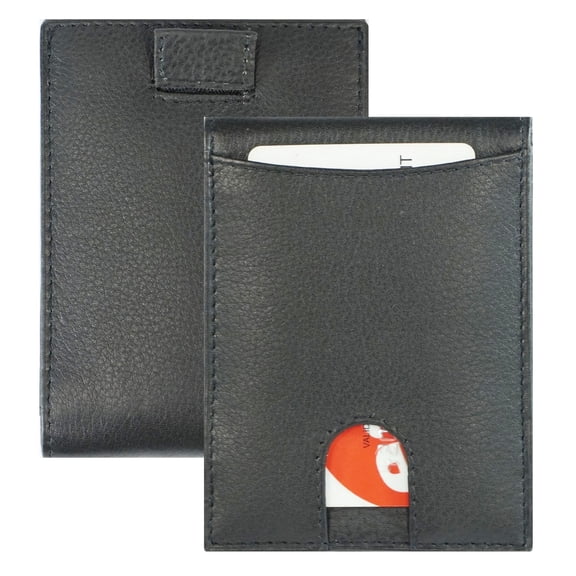 Texan Bull RFID Blocking Bifold Slim Minimalist Metal Money Clip Wallet for Men with Credit Card Holder for Men