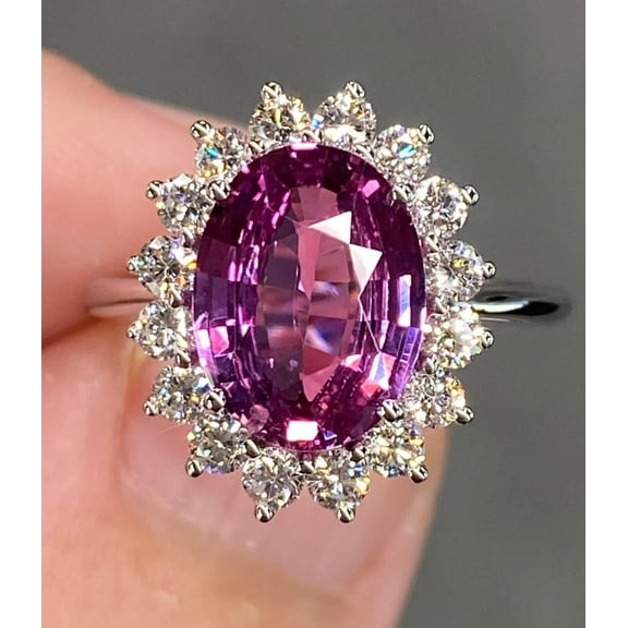 Lab created Purple Sapphire Ring Engagement Ring, Promise Ring