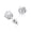 White-A, variant on Titanium Stud Earrings 6MM CZ for Women Hypoallergenic Simple Classic Round 6 Prong Cubic Zirconia Earring Stud for Women Men Sensitive Ears