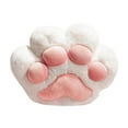 thumbnail image 3 of Cojín con forma de pata de gato, manta y almohada. Juego de almohadas versátil, ideal como regalo de cumpleaños o para el sofá. Blanco, 3 of 9