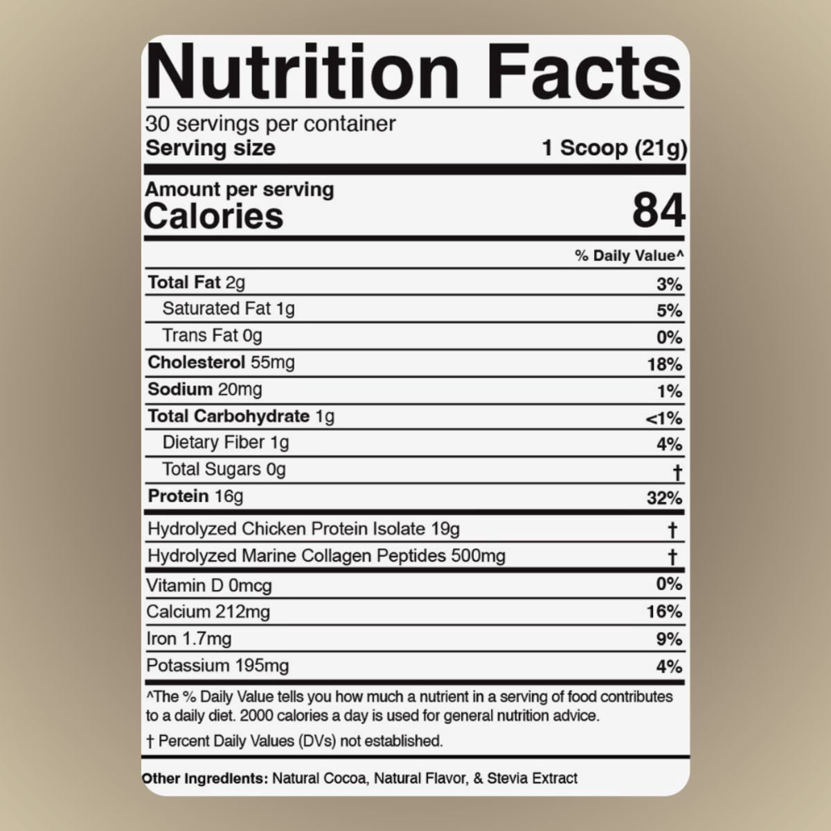 Dr. Colbert, MD Hydrolyzed Collagen Powder | Chocolate Coconut Flavor | by Divine Health | Type I, II, III Collagen | Support Healthy Hair, Skin, Nails and Joints | Keto Zone | 630g | 30 Servings