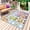 LightBLue, variant on Watercolor Floral Gnomes Outdoor Rug 5x7 Ft - Reversible Patio Rug Outdoor Camping Rugs, Spring Garden Butterflies Beige Indoor Outdoor Area Rugs, Non-Slip Outdoor Carpet Runner for Deck/Porch