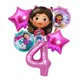 thumbnail image 3 of Globos metálicos para casa de muñecas Gabby, decoración para fiestas de cumpleaños de niñas con dibujos animados, regalos para baby shower, 3 of 5