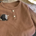 thumbnail image 3 of Ulanda Snug-fit 2-Piece Toddler Pajamas 100% Organic Cotton Long Sleeve for Boys​ (Coffee, 5-6 Years), 3 of 4