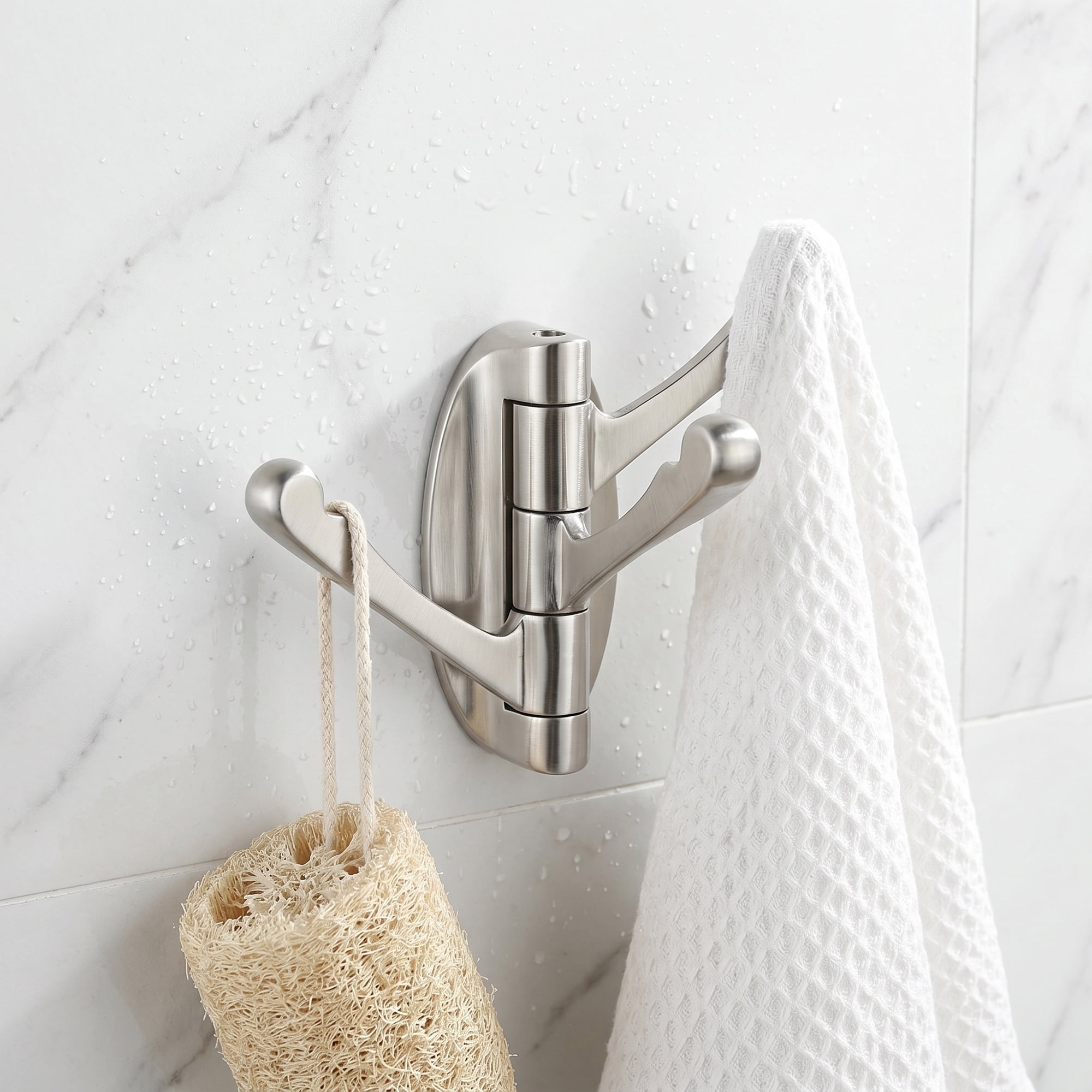Unique Bargains 2Pcs Utility Hooks Metal Durable Hooks Gray