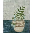 thumbnail image 2 of Wang, Melissa 12x14 Black Ornate Wood Framed with Double Matting Museum Art Print Titled - Corner Plant I, 2 of 4