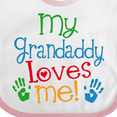 thumbnail image 4 of Inktastic My Grandaddy Loves Me Boys or Girls Baby Bib, 4 of 4