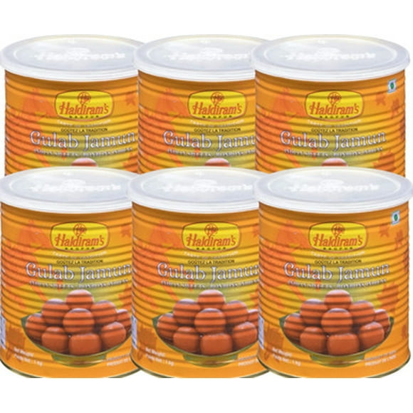 HALDIRAM Indian Sweets Gulab Jamun 1 kg / 2.2lbs (6/case)