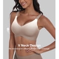 thumbnail image 3 of Daystry Womens Wireless Bras No Underwire Push Up Bra Comfort Seamless Supportive Full Coverage Everyday Bras Gradient Color with Bra Extender, 3 of 12