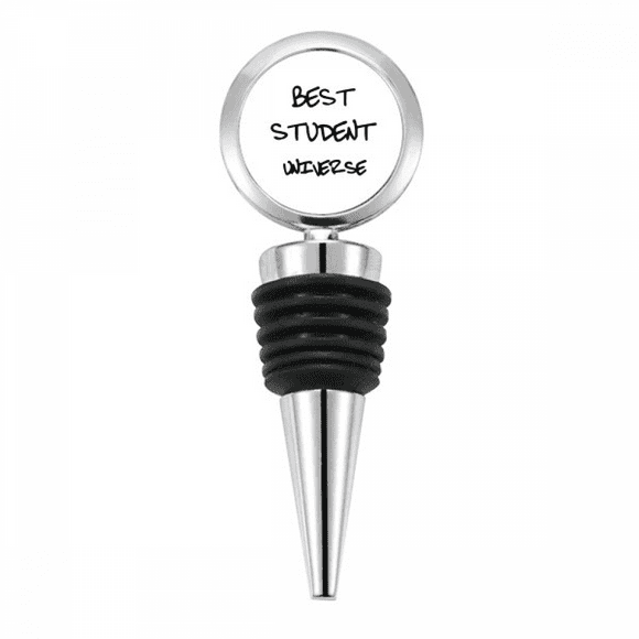 Best Student Universe Student Quote Bottle Stopper Stainless Steel Rubber Reusable