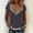 Gray, variant on Women's Summer V-Neck Lace Edge Slim T-Shirt, Solid Minimalist Lightweight Breathable Short Sleeve Top Gray XL