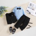 thumbnail image 4 of Gerichy Baby Boys Formal Suit Toddler Gentleman Suit Dress Slim Fit Shirt+Vest+Pants Outfits Toddler Gentleman Set, 4 of 5