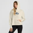 thumbnail image 3 of Women's Fanatics Cream Seattle Seahawks Dove Legacy Pullover Hoodie, 3 of 7