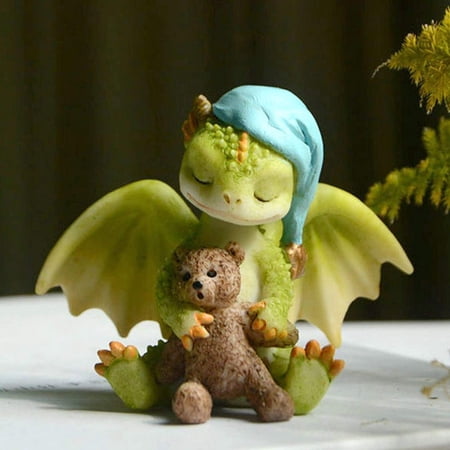 Decor Dinosaur Cartoon Resin Garden Potted Rex Dragon Statue Plants Ornaments Dragon Figure Sculpture 3
