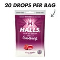 thumbnail image 3 of HALLS Breezers Cool Berry Sugar Free Throat Drops, 20 Drops, 3 of 17