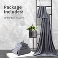 Jessy Home 4 Pack Oversized Bath Sheet Towels 700 GSM Ultra Soft Dark ...