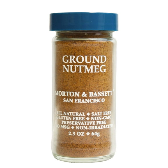 Morton & Bassett Ground Nutmeg, 2.3 oz – Single Spice