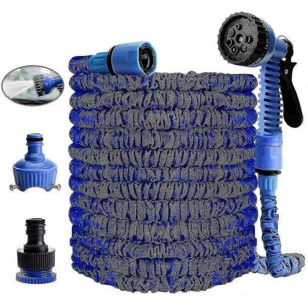 100 Ft/30m Garden Hose, Expandable Garden Hose, Retractable Flexible Hose, Water Hose Expandable Elastic Stretchable Hose With 7 Spray Gun Function Fo