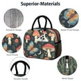 thumbnail image 4 of Obrewu Mushroom Butterfly Pattern Lunch Bag for Adult, Insulated, Leakproof, Oxford Cloth, 4 of 7