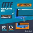 thumbnail image 6 of Joola Outdoor Weatherproof Table Tennis Net and Post, Blue, 6 of 7