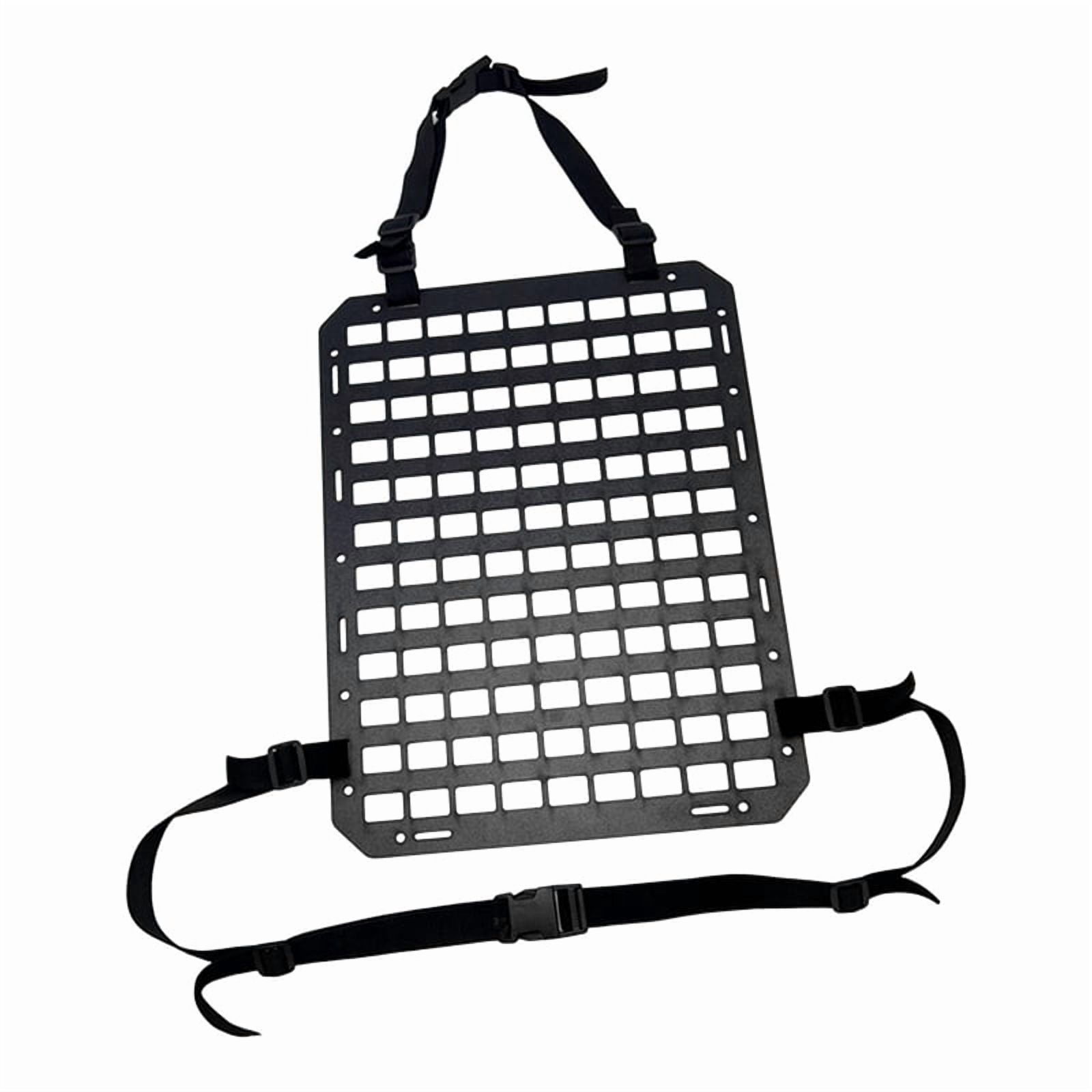3X Car Seat Back Molle Panel, Molle Panel Organizer for Car, SUV Truck, Equipment Modular for  Pouch Tool Accessories