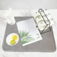 thumbnail image 7 of NOGIS 2 Pack Dish Drying Mats for Kitchen Counter, 17.7 x 23.6 inch Microfiber Dish Drying Pads, Absorbent Dish Drainer Mat for Counertop, Thickened, Washable, Super Absorbent, Grey, 7 of 7