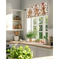 thumbnail image 4 of Vintage Christmas Gingerbread Man Kitchen Valances for Windows Beige Black Plaid Valance Curtains&nbsp; for Kitchen /Living Room/Bedroom/ Bathroom Decor, 54"x18 " ,Rod Pocket 1 Panel,, 4 of 7