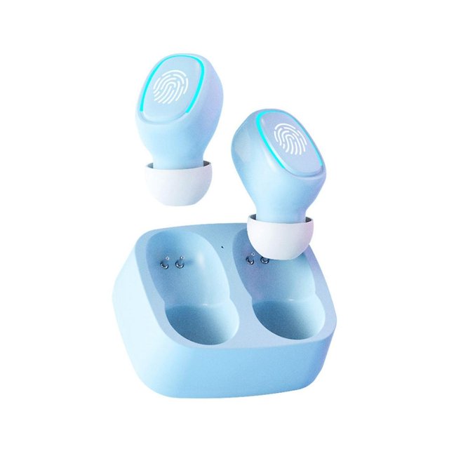 Mini auriculares inalámbricos Bluetooth con luz táctil, tapones para los oídos, antisudor, calidad de sonido HD, estéreo, universal H