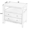thumbnail image 3 of Butler Specialty Company Celine 2 Drawer Wood Wide Nightstand - Natural, 3 of 7