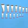 thumbnail image 3 of Offres Cyber_Monday! Byikun 14 Pcs Embout de Finition Outil Applicateur en Acier Inoxydable pour Cuisine, 3 of 9