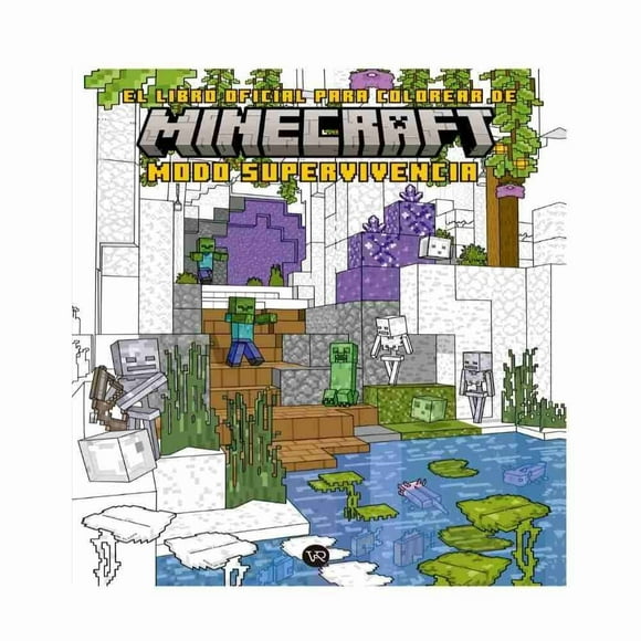 Minecraft. el libro oficial para colorear modo supervivencia VR Editoras Vr Editoras