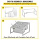 thumbnail image 5 of VEVOR Especiero extensible, 13.8"-23.6" ajustable, estante organizador de acero, 5 of 9