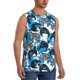 thumbnail image 2 of Fotbe Sea Animal Men's Camiseta sin Mangas Estampada para Hombres, Playera Casual para Gimnasio, Entrenamiento, Playa-Small, 2 of 7