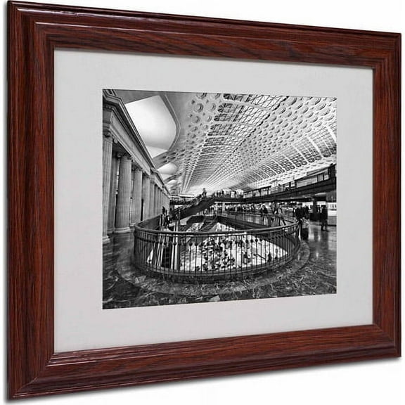 Trademark Fine Art "Union Station Shops" Matted Framed Art by Gregory O'Hanlon, Wood Frame