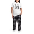 thumbnail image 5 of CafePress - Love Volleyball Pajamas - Women's Short Sleeve Print T-Shirt and Pants Light Cotton Pajama Set, 5 of 7