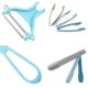 thumbnail image 3 of Sistema de la cocina para el nuevo apartamento casero, cuchillo de pelar del acero inoxidable del clip plástico de la comida 3 en 1, 3 of 5