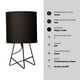 thumbnail image 2 of Lámpara de mesa 2 pack, estilo moderno, acabado negro,1 luz E27 60W, 2 of 5