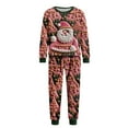 thumbnail image 6 of Family Christmas Pajamas Matching Set Ugly Christmas Sweater Crewneck Long Sleeve Knitted Santa Clause Sweater for Women Man Couples Flannel, 6 of 6