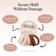 thumbnail image 4 of Kitsch Hair Ties No Damage - Strong, Stretchy Hair Bands | Soft Nylon Ponytail Holders, Snag-Free Rubber Bands, Perfect for Updos & Braids | Ideal Gifts for Women - Rosewood, 8pcs, 4 of 4
