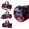 thumbnail image 3 of Butterfly Large Capacity Sports Bag with Interior Zipper Pocket - Gym, Travel, Soccer, and Weekends! Size 17.7 Inches, 3 of 6