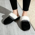 thumbnail image 6 of BERANMEY Slippers for Women Scuff Memory Foam Fuzzy Faux Fur House Slippers Bedroom Non-slip Warm Fluffy Plush Womens Slippers Unisex Slip on Anti-Skid Sole Slides, 6 of 8