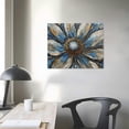 thumbnail image 4 of Nawypu Flower Canvas Wall Art for Living Room Large White Blue Flower Picture Giclee Print Painting Wall Decor Framed Artwork Ready to Hang for Home Bedroom Wall Decoration, 4 of 6