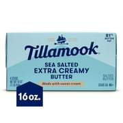 Tillamook Extra Creamy Salted Butter Sticks, 4 Count 16 oz